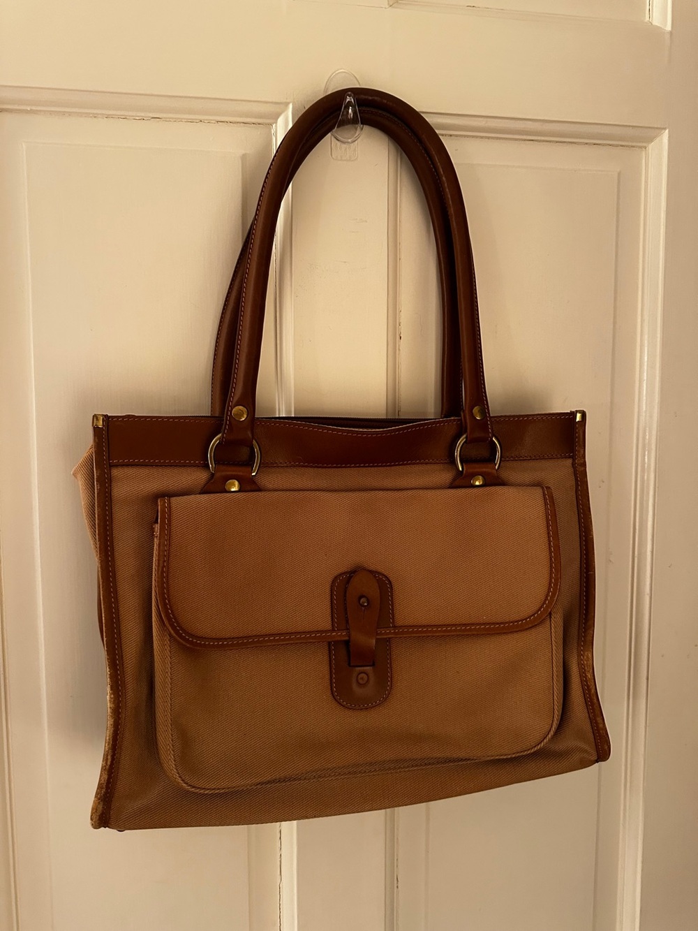 Vintage GHURKA BAG #9 “Runabout” Canvas &  Leather  Satchel  $185